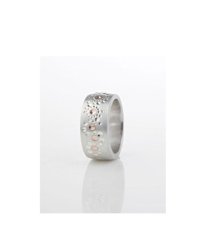 Seven Sisters Story Ring With Rose Gold