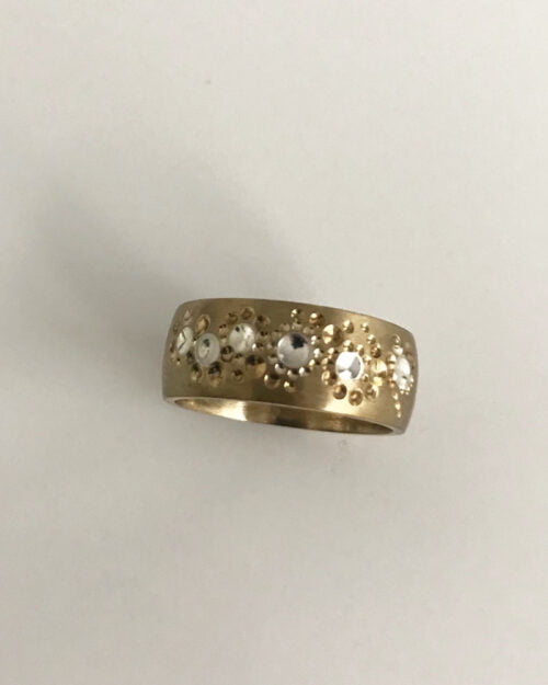 Yellow Gold Seven Sisters Story Ring